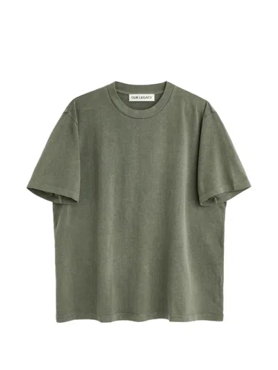 Our Legacy M2266bw Worn Olive Legacy Jersey In Green