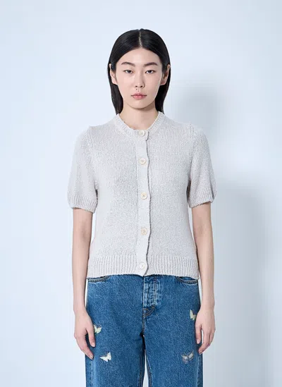 Our Legacy Shrunken Cardigan In Beige