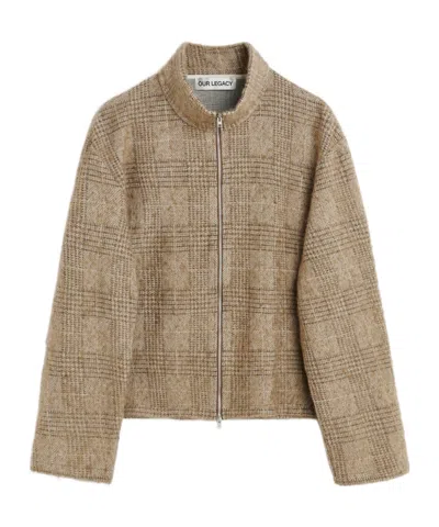 Our Legacy Shrunken Cardigan In Nude