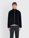 Our Legacy Shrunken Fullzip Polo In Black