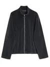 Our Legacy Shrunken Fullzip Polo In Black