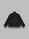 Our Legacy Shrunken Fullzip Polo In Black