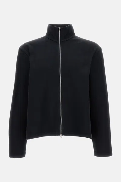 Our Legacy Shrunken Fullzip Sweater In Black