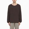 OUR LEGACY OUR LEGACY SILK BLEND POPOVER CREW-NECK JUMPER