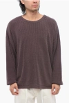 Our Legacy Silk Blend Popover Crew-neck Sweater