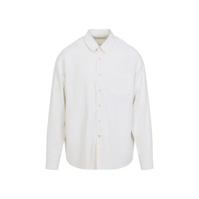 OUR LEGACY OUR LEGACY SILK BUTTON-UP SHIRT WITH CHEST POCKET