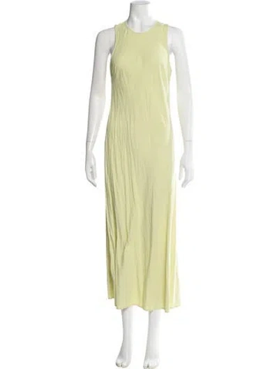 Pre-owned Our Legacy Silk Knee-length Dress In Green