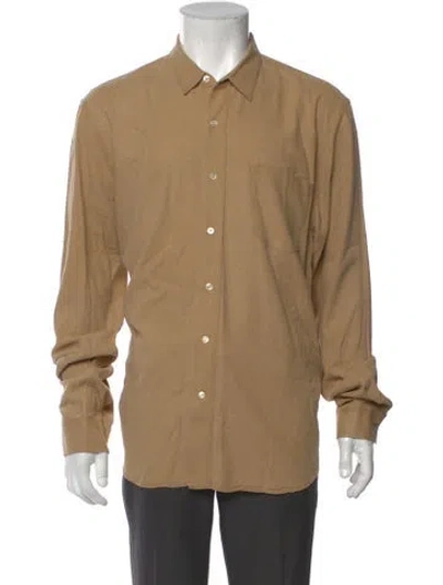 Pre-owned Our Legacy Silk Long Sleeve Dress Shirt In Neutral