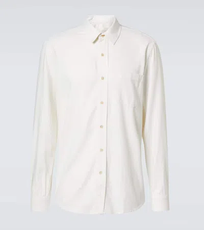 Our Legacy Silk Oxford Shirt In White