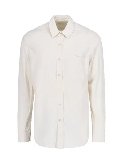 Our Legacy Silk Shirt - White In Animal Print