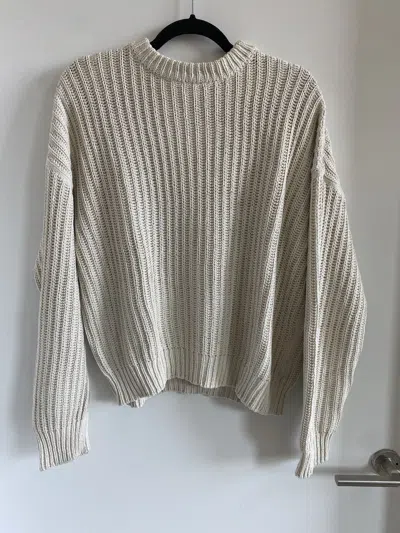 Pre-owned Our Legacy Silk Sonar Roundneck Sweater 46 In White