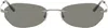 Our Legacy Silver Adorable Sunglasses In Trinity Black