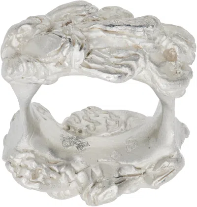 Our Legacy Silver Oyster Grande Ring