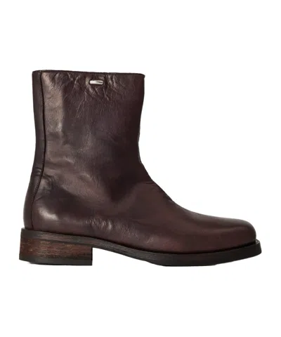 Our Legacy Simple Leather Boots In Multi