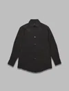 Our Legacy Sincere Shirt Charcoal Burgundy Cotton Silk