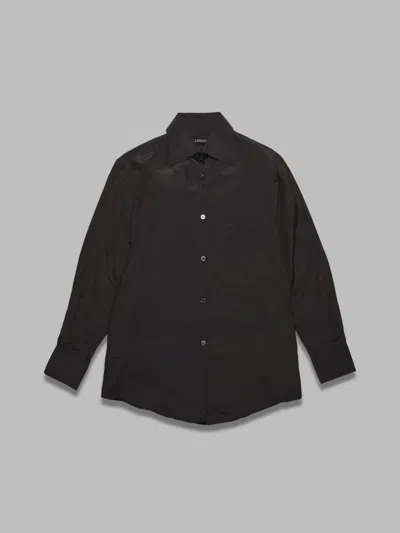 Our Legacy Sincere Shirt Charcoal Burgundy Cotton Silk