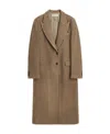 Our Legacy Single-breasted Wool Coat In Brown