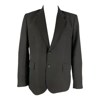 Pre-owned Our Legacy Size 44 Black Virgin Wool Notch Lapel Sport Coat