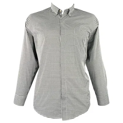 Pre-owned Our Legacy Size 44 Black White Gingham Polyester One Pocket Long Sleeve Shirt