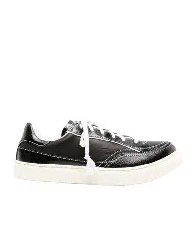Our Legacy Skimmer Patent Leather Sneakers In White