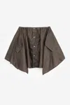 Our Legacy Brown Mainsail Miniskirt In Brown