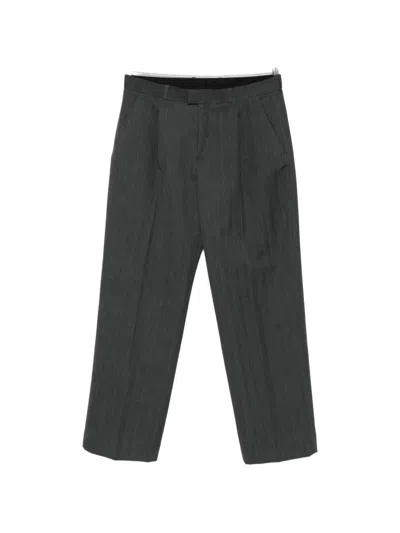 Our Legacy Slack Pinstripe Trousers In Blue