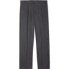 Our Legacy Slack Plissé Virgin Wool Blend Bootcut Trousers In Gray