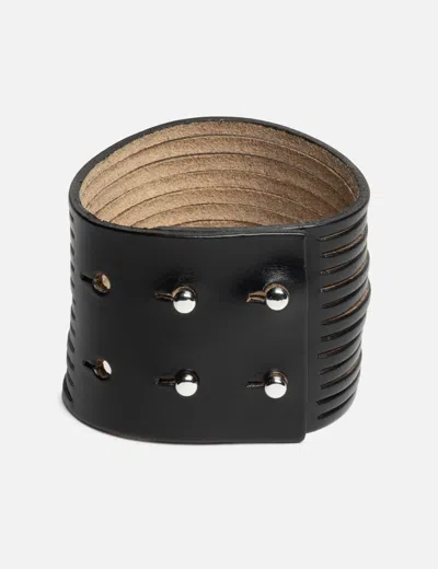 Our Legacy Slash Bracelet In Black