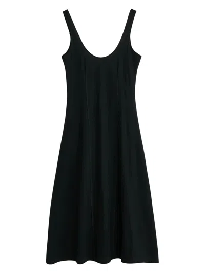 Our Legacy Sleeveless Flared Midi Dress In Black