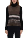 Our Legacy Sleeveless Knitted Vest With Multicolored Stripes In Black