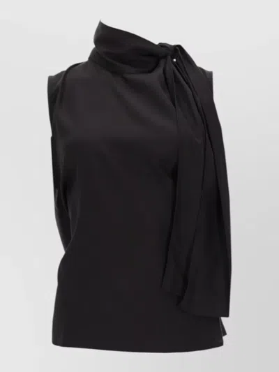 Our Legacy Sleeveless Top Draped Design Bow Detail In Black