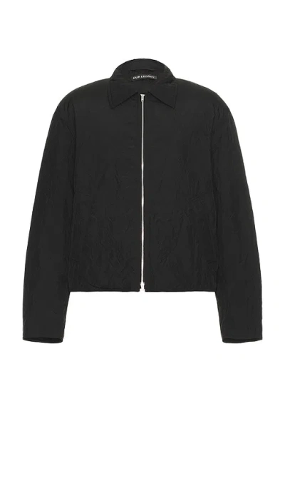 Our Legacy Virgin Wool Layering Jacket In Black