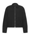 Our Legacy Wool Jacket Collared Design Long Sleeves Pockets In Black