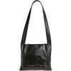 Our Legacy Slim Leather Shoulder Bag In Black