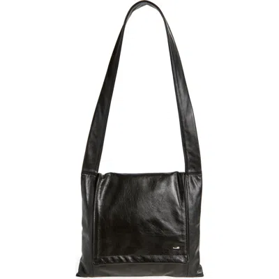 Our Legacy Slim Leather Shoulder Bag In Black