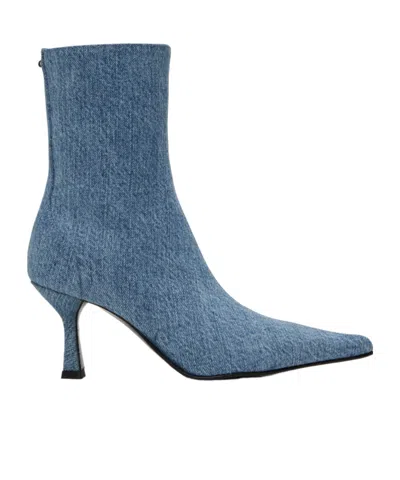 Our Legacy Slim Short Boots In Blue