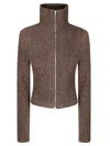 Our Legacy Slim Zip Longlseeve In Brown