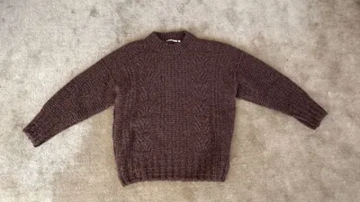 Pre-owned Our Legacy Smooth Cable Roundneck Sweater In Brown