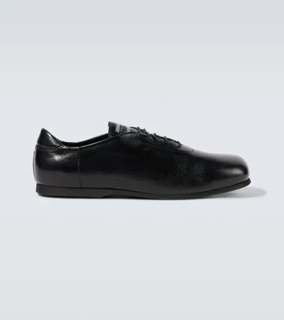 Our Legacy Sneak In Leather Sneakers In Black