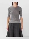 Our Legacy Dual Grey Spray-dye Wool Knit Top In Multi