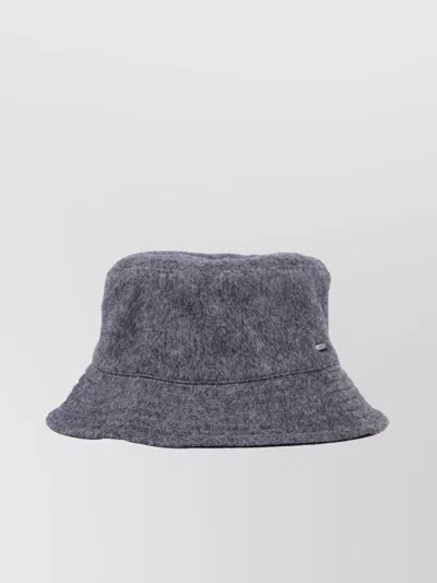 Our Legacy Soft Texture Wide Brim Bucket Hat In Animal Print