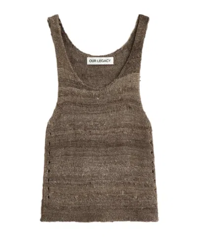 Our Legacy Solo Tank In Brown