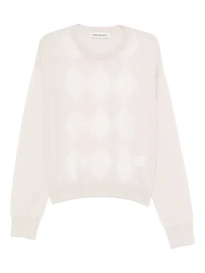 Our Legacy Sonar Sweater In White