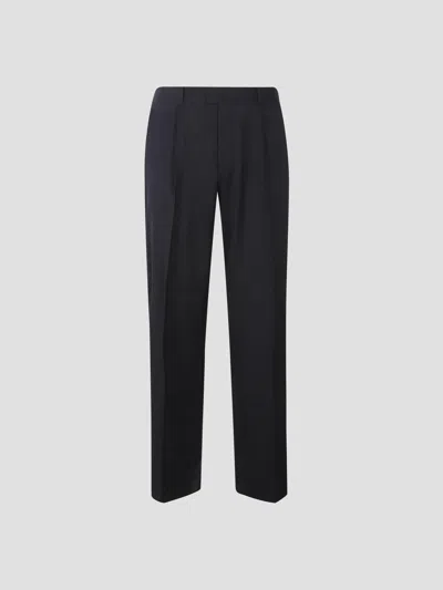 Our Legacy Sophisticated Worsted Wool Trousers In Black Worsted Wool