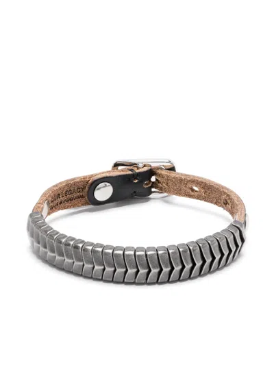 Our Legacy Spine Bracelet In Silver