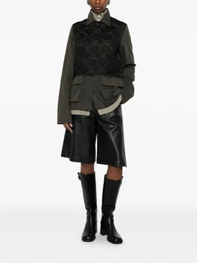 Our Legacy Split Lace-appliqued Blazer In Multi