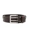 Our Legacy Split Leather Belt In Brown