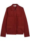 Our Legacy Split Twill Jacket In Red