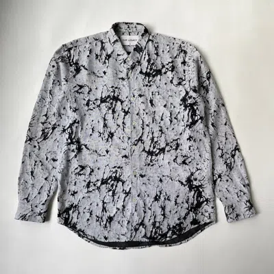 Pre-owned Our Legacy S/s 15 ‘cracked Effect' Shirt In Black/white