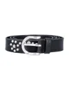Our Legacy Star Studded Fall Belt In Black